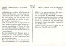 CPM India Ladakh Fete annuelle au monastere d'Hemis