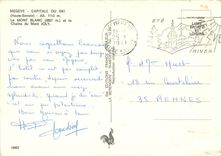 CPM Megeve Capitale du Ski (Haute Sav) Alt 1113 m le Mont Blanc (4807 m) et la Chaine du Mont Joly