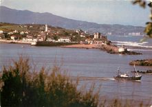 CPM Saint Jean de Luz  le fort de Socoa bateau de peche