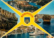CPM Bonifacio La haute Ville batie sur un front de falaises la ville Fortifiee