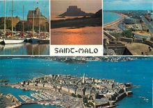 CPM Saint Malo Le donjon le petit Be la plage et le Casino vue generale sur la ville