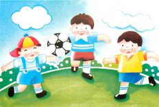 CPM Cette carte a ete dessinee par un des enfants recueillis par Villages du Monde pour Enfants  Foo