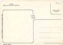 CPM Paris La Tour Eiffel illuminee 