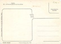 CPM Paris Le Front de Seine Tour Eiffel