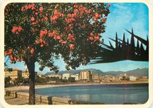 CPM Charmes et Couleurs de la Corse Ajaccio Le Boulevard Lantiv et la Citadelle 