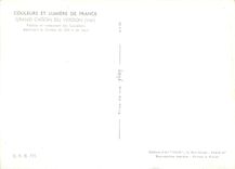 CPM Grand Canon du Verdon Var Falaise et restaurant des cavaliers