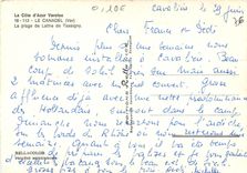 CPM Le Canadel Var La Plage de Lattre de Tassigny 