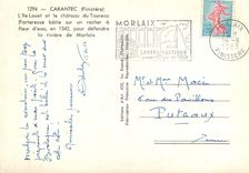 CPM Carantec Finistere L'Ile Louet et le Chateau du Taureau