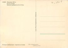 CPM Champery Rue du Village Maisons typiques du Val d'Illiez 