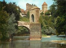 CPM Les Pyrenees Sauveterre de Bearn BP Le Pont de la Legende 