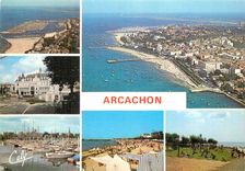 CPM Arcachon Les Plages et les jetees 
