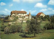 CPM Le Bassin de la Mentue le chateau de Bioley Magnoux au fond les environs d'Orzens et le Bois de 