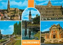 CPM Valenciennes (Nord) BasiliquÃ¨e du Saint Cordon Hotel de Ville