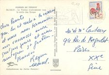 CPM Gorges du Verdon le Verdon s'acheminant vers la sortie des Gorges