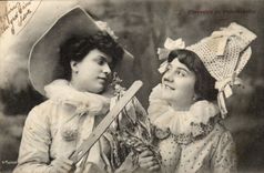 CPA Fantasy Children Pebble and Punchinello