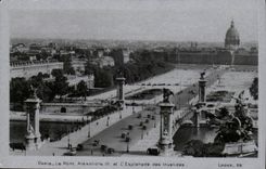 Paris CPA the bridge Alexandre III and the esplanade of Invalides
