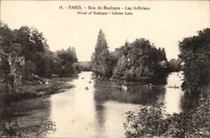 Paris CPA Bois de Boulogne Lac inferieur