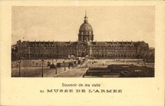 Paris CPA Souvenir of my visit to the Museum of the army