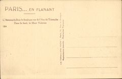 Paris CPA die Allee des Holzes von Boulogne Arc de Triomphe gesehen innen vom Inhalt die Valerien Einfassung