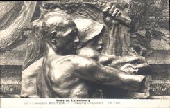 Paris CPA Museum of Luxembourg Constantin Meunier industry (fragment)