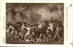 Paris CPA Museum of the Louvre SAbines stopping the combat