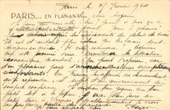 Paris CPA Notre DAme et statue de Ste Genevieve