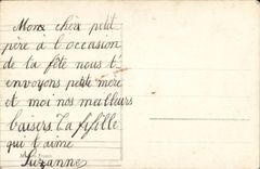 Fantasy - Child pipe - grimace - funny face - Suzanne - CPA