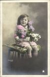 Fantasy - Child - girl - flower - Margot - Elects - Andre Chambon -- CPA