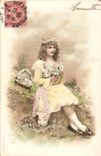 Fantasy - Child - girl - flower - Maguerite Chambon - Henriette -- CPA