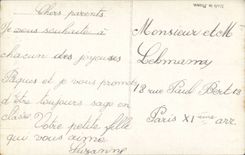 Phantasie - Kind - gluckliches Pacques - Suzanne Lehman - CPA