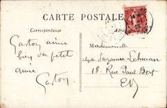 Fantasy - Child - girl - Happy New Year - flower - Suzanne Lehman - carriage CPA