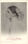 CPA Montauban Museum Ingres Head of odalisque