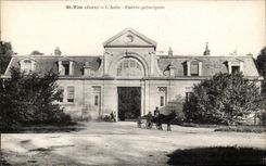 St Yile - LAsile - Entrance principal - CPA (ass donkey mule)