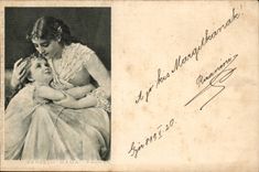 Fantasy - Woman and Child - CPA (Hungarian chart Hungary Hungary)