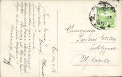 Fantasy - Woman - Lovely Woman gazing At butterfly - CPA (Hungarian chart Hungary Hungary)