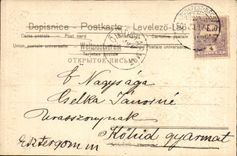 Fantasy - boats - Boat floating one calm toilets bordered by small pretty flowers (Hungarian chart Hungary Hungary)