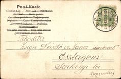 Fantasy - Child - Handsome child reading sign- (Hungarian chart Hungary Hungary) - CPA