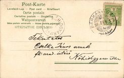 Fantaisie - Loving Couple embrassing in forest (carte hongroise Hungary Hongrie) - CPA 