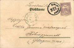 Fantasy - Upset Young girl clutching grandmother (Hungarian chart Hungary Hungary) - CPA