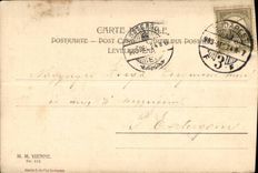 Fantasy - Child wife - Beautiful Woman with uplifted gauze CPA