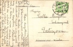 Fantasy - Woman - Two beautiful women visited by angels CPA (Hungarian chart Hungary Hungary)