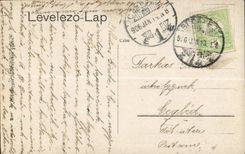 Fantasy - Woman - Smiling Woman with feathered and extravagant dress CPA (Hungarian chart Hungary Hunga