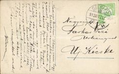 Fantasy - Woman - Elegant woman with software spalls CPA (Hungarian chart Hungary Hungary)