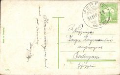 Fantasy - Children - Sweet child and her Dad CPA (Hungarian chart Hungary Hungary)