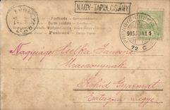 Fantasy - Woman - long Woman with veil and gnomist (Hungarian chart Hungary Hungary) - CPA