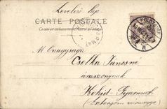 Fantasy - Woman - Woman in toga gracefully eating bunches (Hungarian chart Hungary Hungary) - CPA