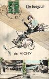 Vichy - Un Bonjour de Vichy - Avion - Aeroplane CPA 