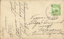 imagination - Woman - Mother and child in sailor follows (Hungarian chart Hungary Hungary) CPA