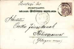 Fantaisie - Couple - Visitation to charming treetop house - (carte hongroise Hungary Hongrie) - CPA