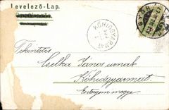 Fantasy - lovely woman frolicing with clover - (Hungarian chart Hungary Hungary) - CPA